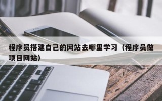 武安程序员搭建自己的网站去哪里学习（程序员做项目网站）